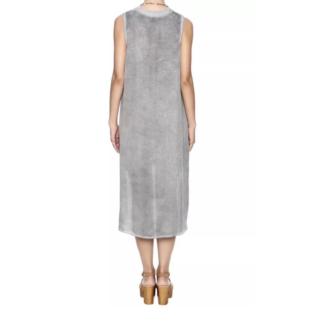 Cloth & Stone Grey Tencel High Low Sleeveless Shift Dress‎ C6806-680 Small - Picture 2 of 12